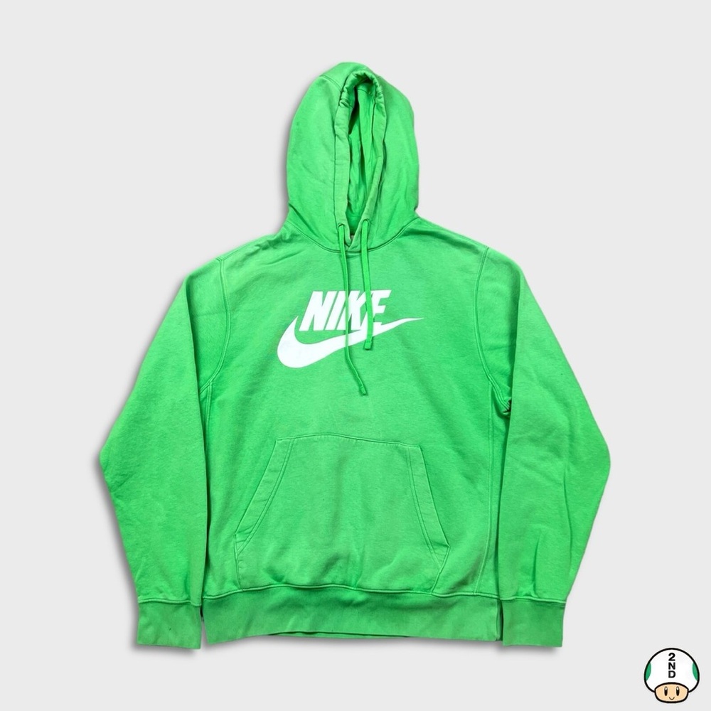 Nike Men's Bright Green Hoodie